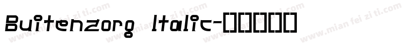 Buitenzorg ltalic字体转换